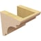 Ekena Millwork 5"W x 5"D x 5"H Wide New Brighton Rough Cedar Woodgrain TimberThane Corbel, Primed Tan CORUR05X05X05NEBRCPR - alternate 3